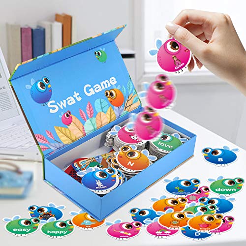Sight Words Game for Kids Learning Educational Alphabet Toy Cards Game for Age 3,4,5,6,7 Children Visual, Tactile and Auditory Learning Toys for Boys Girls.(122Pcs) - Thumbnail 4