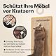 Kratzmatte für Katzen – Hochwertiger Kratzteppich aus Sisal mit Meowtivation-Pfoten, natürliche Kratzbretter, widerstandsfähige Katzenmöbel, multifunktionale Sisalmatte (60 x 40 cm, Orange)