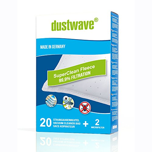 Dustwave® 20 Sacchetti Per Aspirapolvere + 2 Filtri, Compatibili Con Hoover CP70/CP00 Capture, Made In Germany