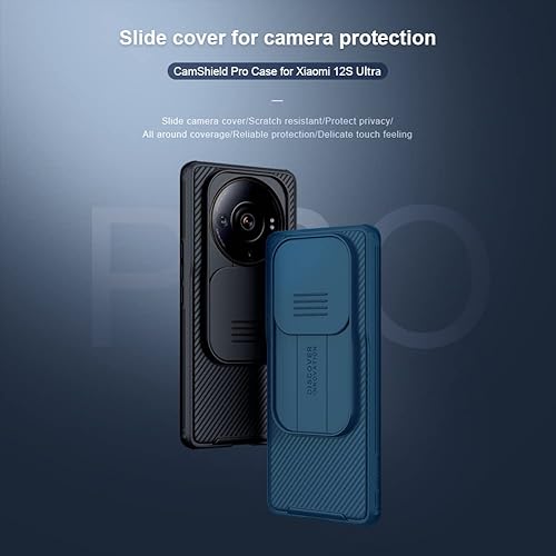 Miniatura 3 de Funda para Xiaomi 12S Ultra, funda para teléfono Xiaomi 12s Ultra con protector de cámara deslizante Funda protectora rígida PC TPU Slim Rugged