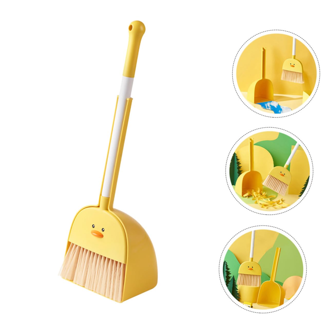Juego de Escoba 1 Set Pequeña y Recogedor Desmontable para Niños