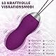 Allmay Liebeskugeln Vibration, Allmay Wasserdicht Bullet-Vibratoren, G punkt und Klitoris Stimulation Sexspielzeug Bullet Vibrator mit Drahtlose Fernbedienung, 10 Vibrationsmodi für Frauen, Paar