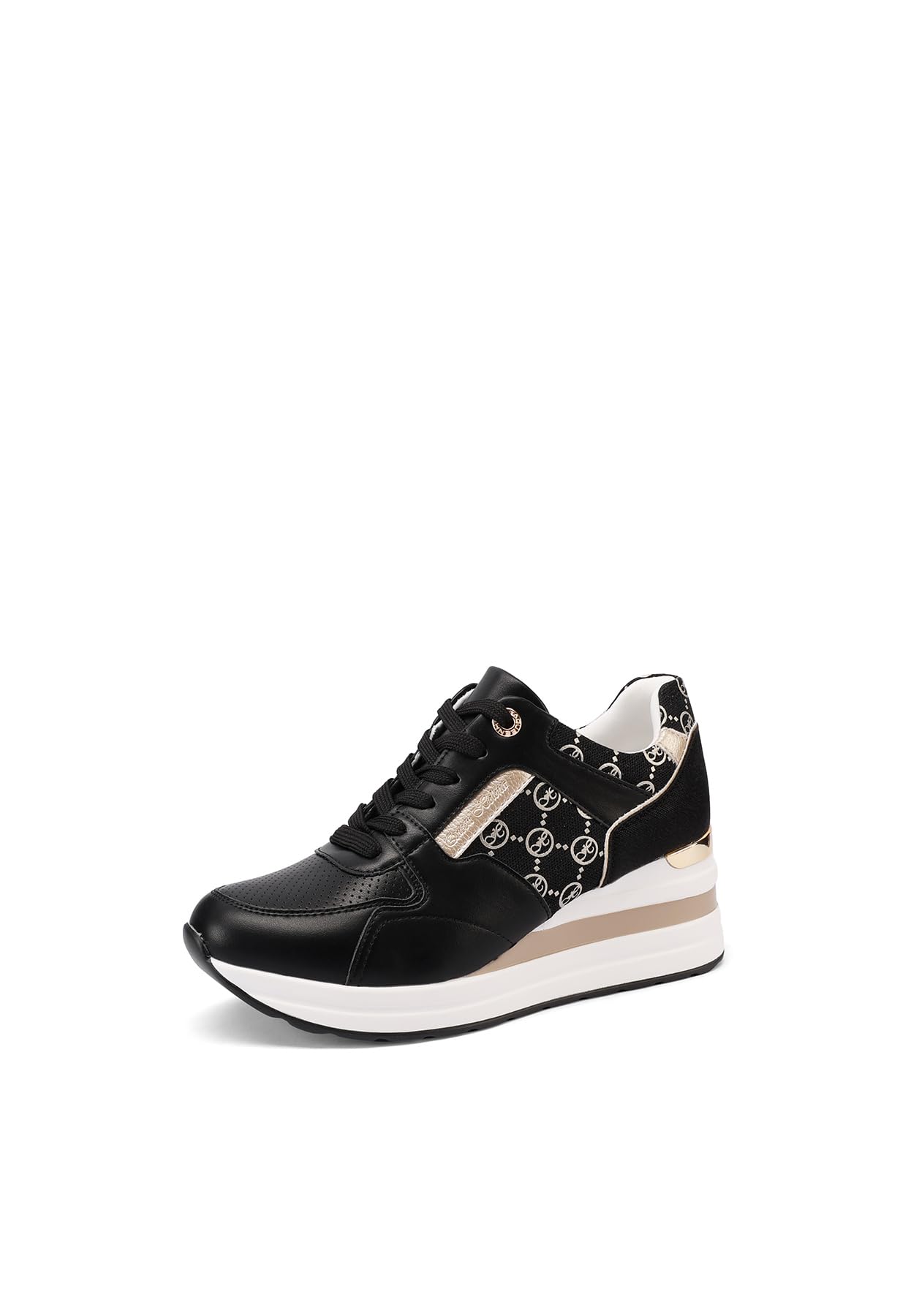 QUEEN HELENA Zapatillas de deporte de plataforma altas casuales para mujer X32-22