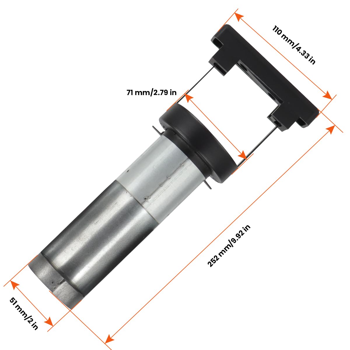 Para cargador de virutas de madera Masterbuilt de repuesto para 9007160005-2 pulgadas de diámetro, versión pequeña, se adapta a la serie 20071117, MB2007 y más 6