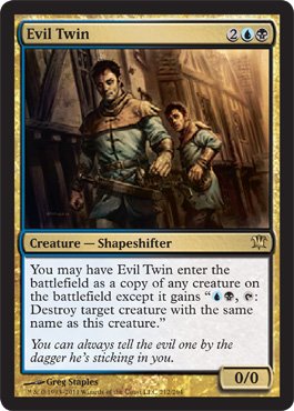Amazon.co.jp: MTG 英語版 ISD-EN212 Evil Twin 邪悪な双子 (多色/レア