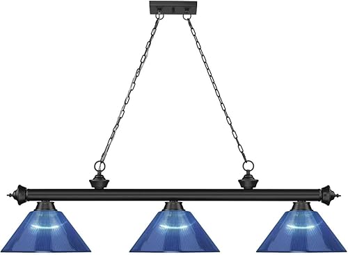 Miniatura 4 de Z-Lite 2306-3MB-ARDB - Colgante de billar Cordon, 3 luces, 180 vatios totales, negro mate