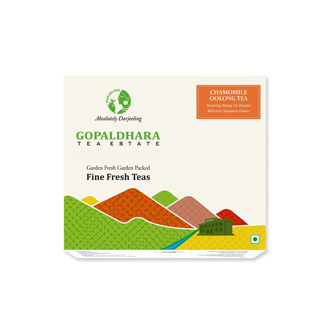 Gopaldhara Darjeeling Chamomile Oolong Tea 125gm Paper Box - (Premium Series) Pure Chamomile Flowers blended with Whole Leaf Oolong Tea (B09F9RKKFC) Amazon Price History, Amazon Price Tracker