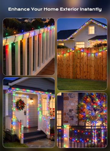 Minetom 4PC Christmas Outdoor Solar Lights Waterproof 400 LEDs 160FT - image 6
