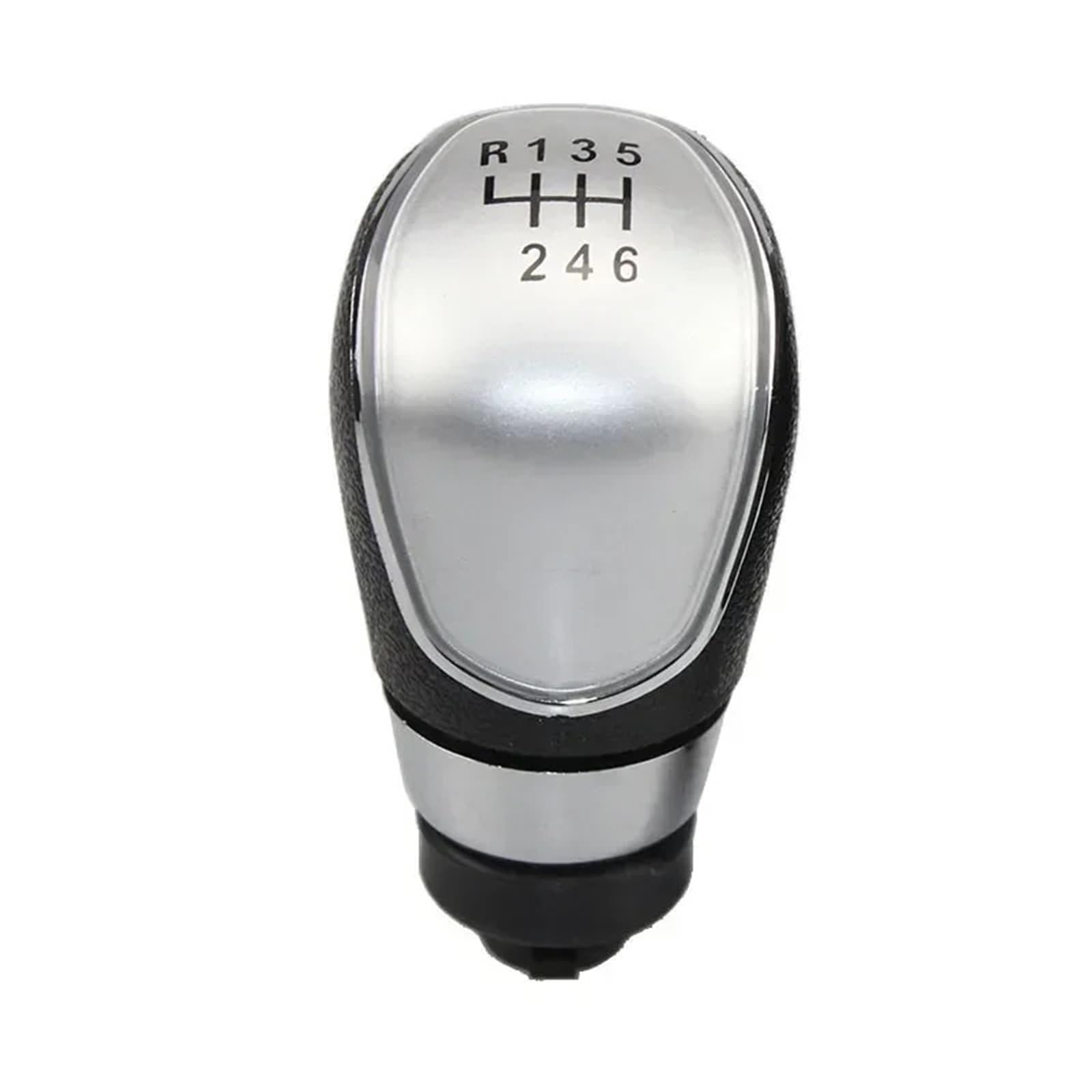 Xexjhqq 6 Speed Silver Gear Stick Knob For Focus 2 Mk2 Fl For Cmax 2006-2011 Mk3 Mk4 Mk7 For Galaxy 5/6 Speed Car Gear Shift Knob Stick Head Lever Handle(6 Speed Silver)