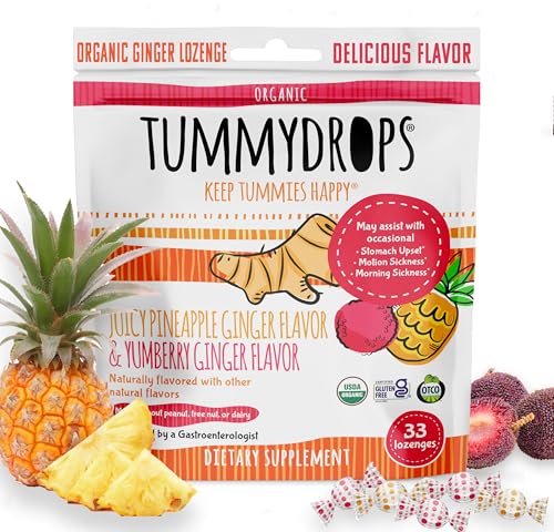 Tummydrops Tropical Ginger Variety Pack 33 ct for Queasy Stomachs