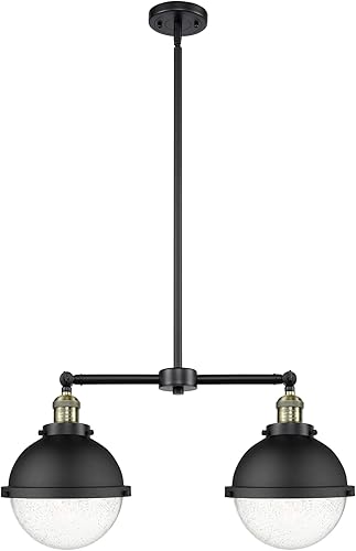 Miniatura 3 de Innovations 209-SN-HFS-82-SN Colgante Isla Dos Luz de Franklin Restoration Collection 9.00 pulgadas