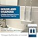 HOYT DESIGN Electric Toothbrush Holder, Wall Mount, Compatible with Sonicare Holds 2 Chargers, Mounts on Double GFCI/Decora Outlet ONLY. (Charger/Brushes NOT Included), White-PS2C-GSDV