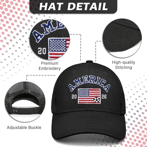 Image of Adjustable State Flag Trucker Hat Mesh Baseball Cap with Embroidered Patch for Men Women
