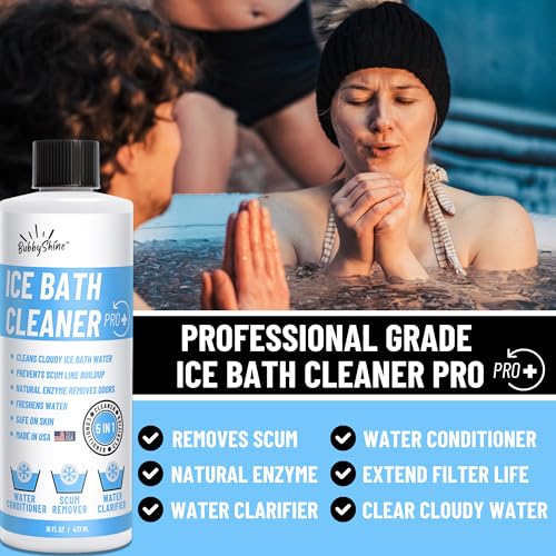 BubbyShine, 5in1 Weekly Cold Plunge Water Treatment - Cold Plunge Cleaner, Ice Bath Cleaner, Water Stabilizer For Cold Plunge Ice Pod, Clarifier Softener, Cold Plunge Accessories, Ice Bath Accessories - Image 3