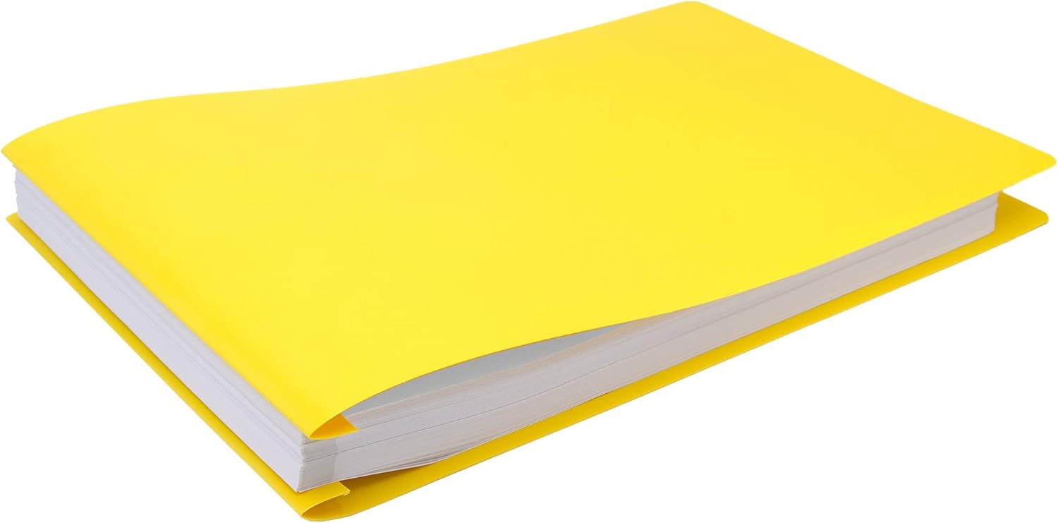 11x17 Report Cover Pressboard Binder Poly Panels Includes Fold-Over Metal Fasteners Red Package of 6