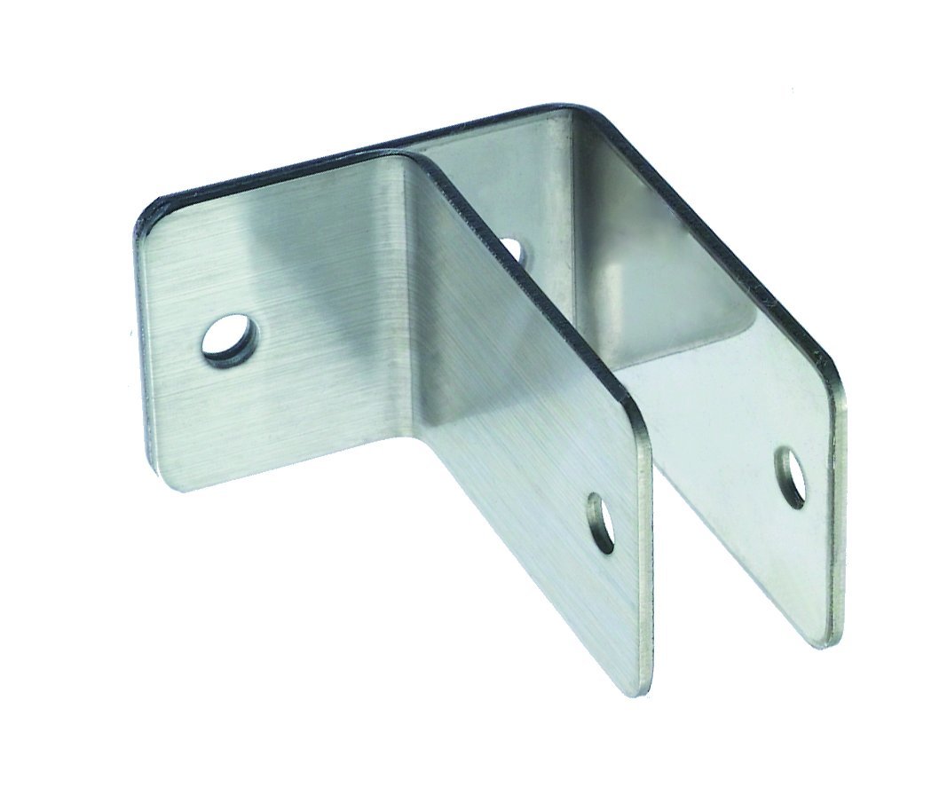Harris HardwareHarris Hardware 11769 One Ear Stamped Stainless Steel Wall Bracket 1-Inch Panel Thickness 2-1/2-Inch Bracket Height 2-7/16-Inch Base Length 1-1/2-Inch Base Width, (11769-B)