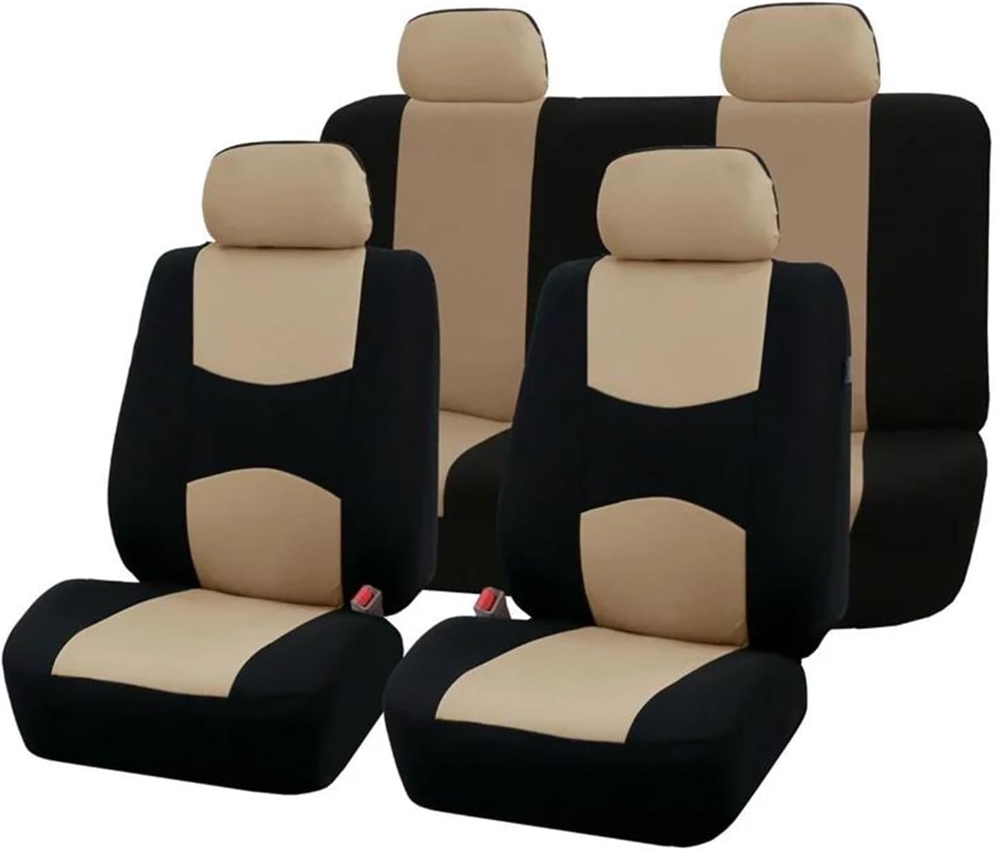 Housses de siège auto protection intégrale beige Skoda Fabia Octavia