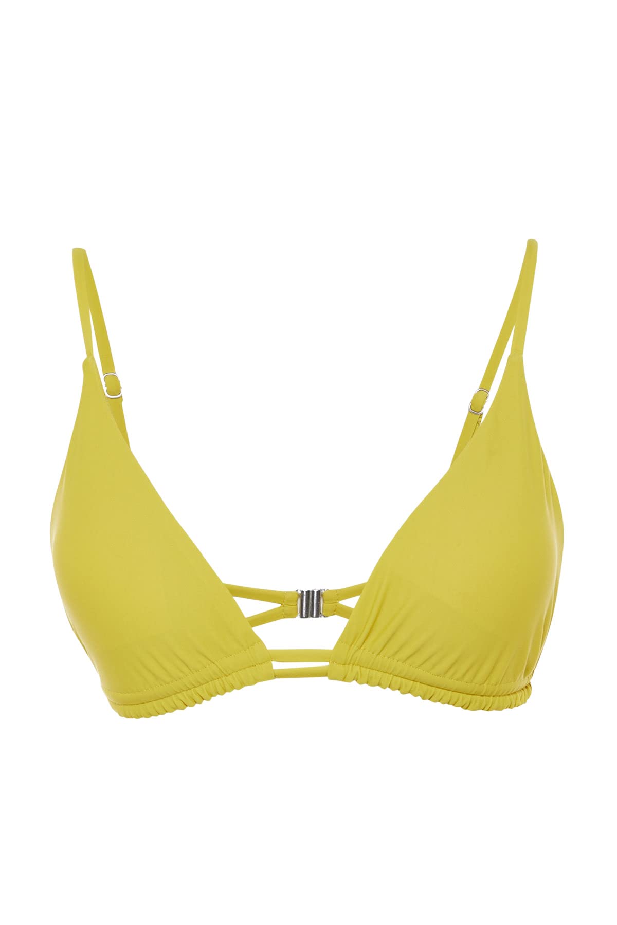 Trendyol Woman Knit Bikini Top,Green,34