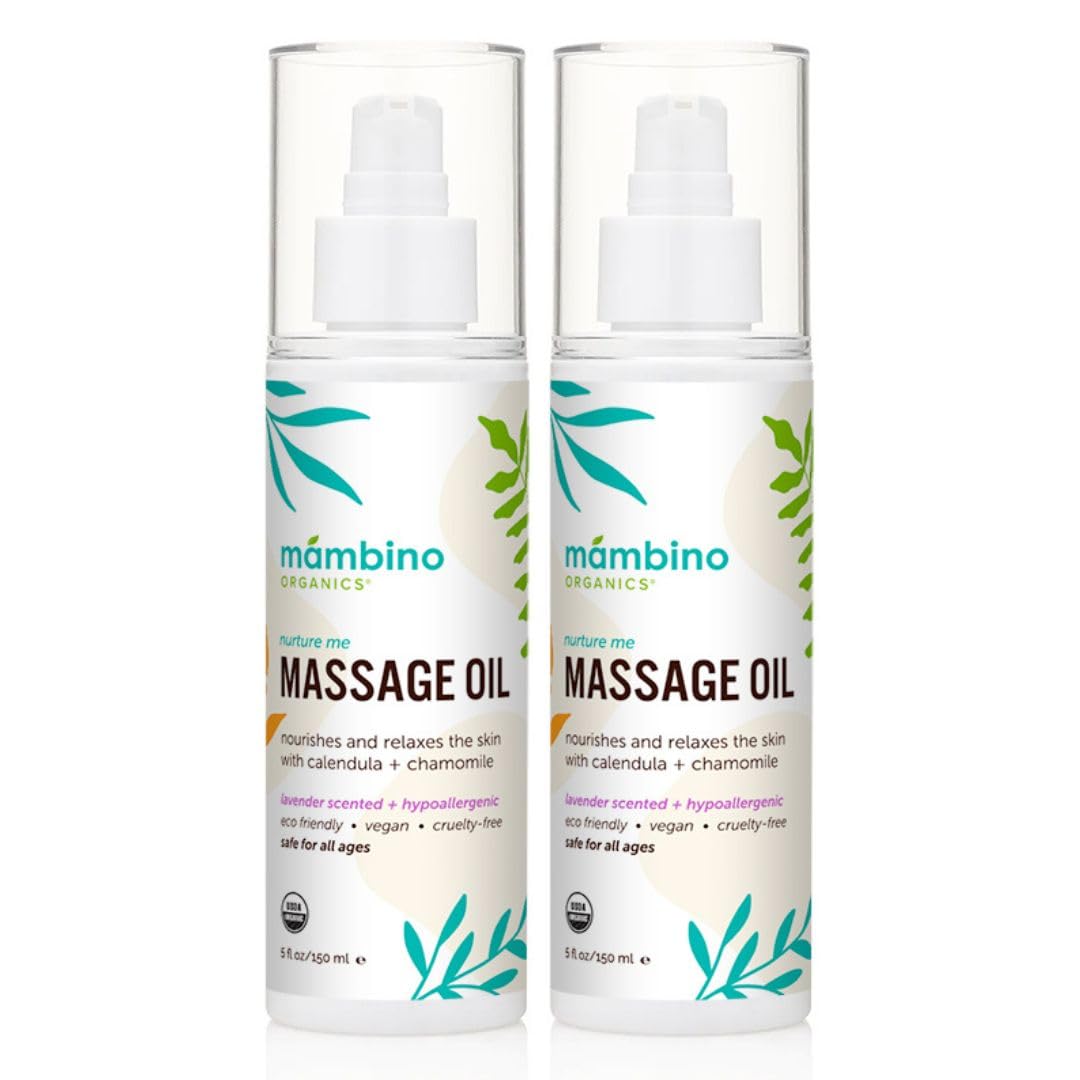 Mambino Organics Massage Baby Oil (2-Pack)