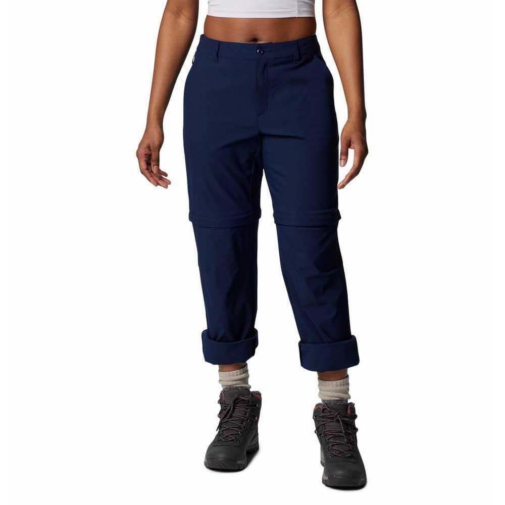 Columbia Women's Leslie Falls Convertible Pant, Hiking Convertible Trousers, Collegiate Navy, W4/S