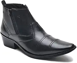Botina Bota Masculina Country Texana Couro Legitimo Dt Cla 608