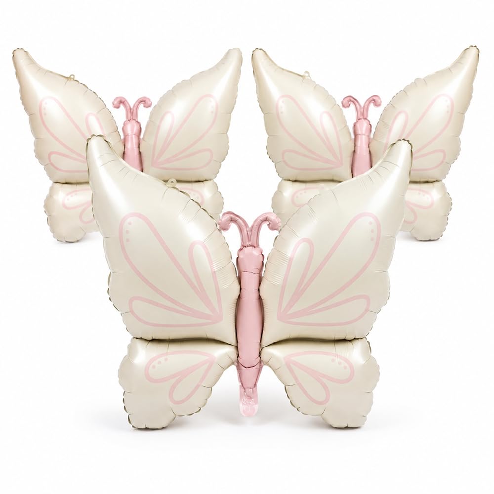 3PCS Giant Butterfly Foil Balloons, Gradient Birthday Party Decorations