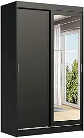 Guarda-Roupa Solteiro Madesa Tokio 2 Portas de Correr com Espelho 2 Gavetas