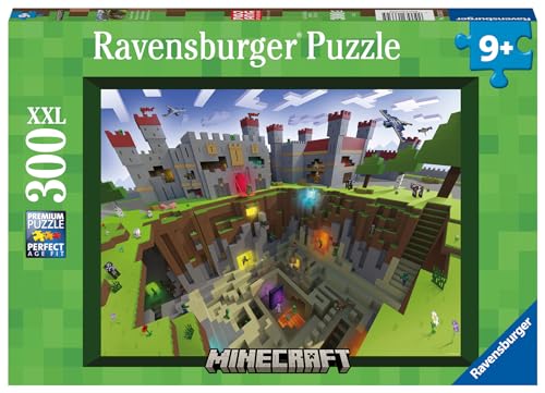 Ravensburger Puzzle Minecraft Cutaway - 300 XXL Teile Puzzle ab 9 Jahre