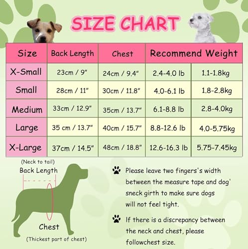 YAODHAOD Camicia a Quadri per Cani, Camicia a