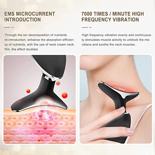 Neck Face Firming Wrinkle Removal Tool,Double Chin Reducer Vibration Massager,Neck Face Massager For Men And Women Anti-Aging,Lifting And Tightening Sagging Skin #TOP3
