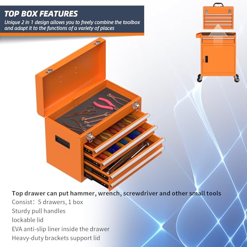 Rolling Tool Chest with Drawers