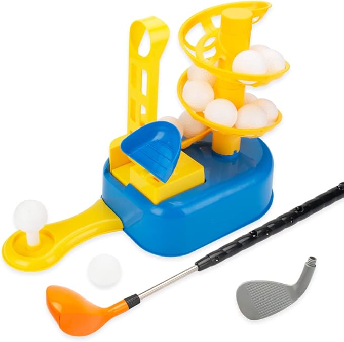 OMNISAFE Kids Golf Toys Set with 15 Pcs Golf Balls, Indoor