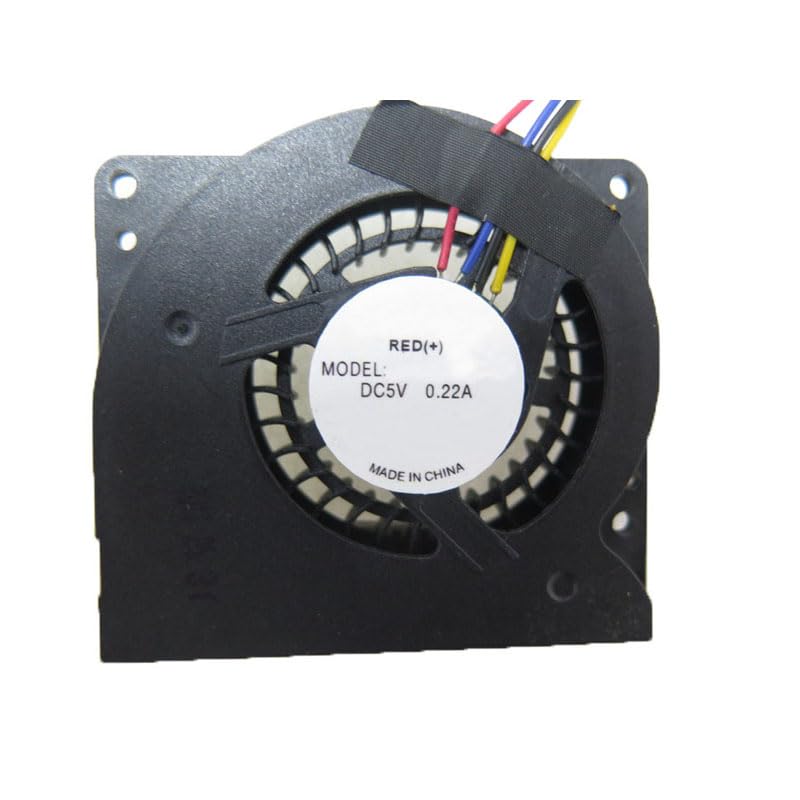 Behean view of the Mini PC CPU fan, showing the mounting holes and fan grille.