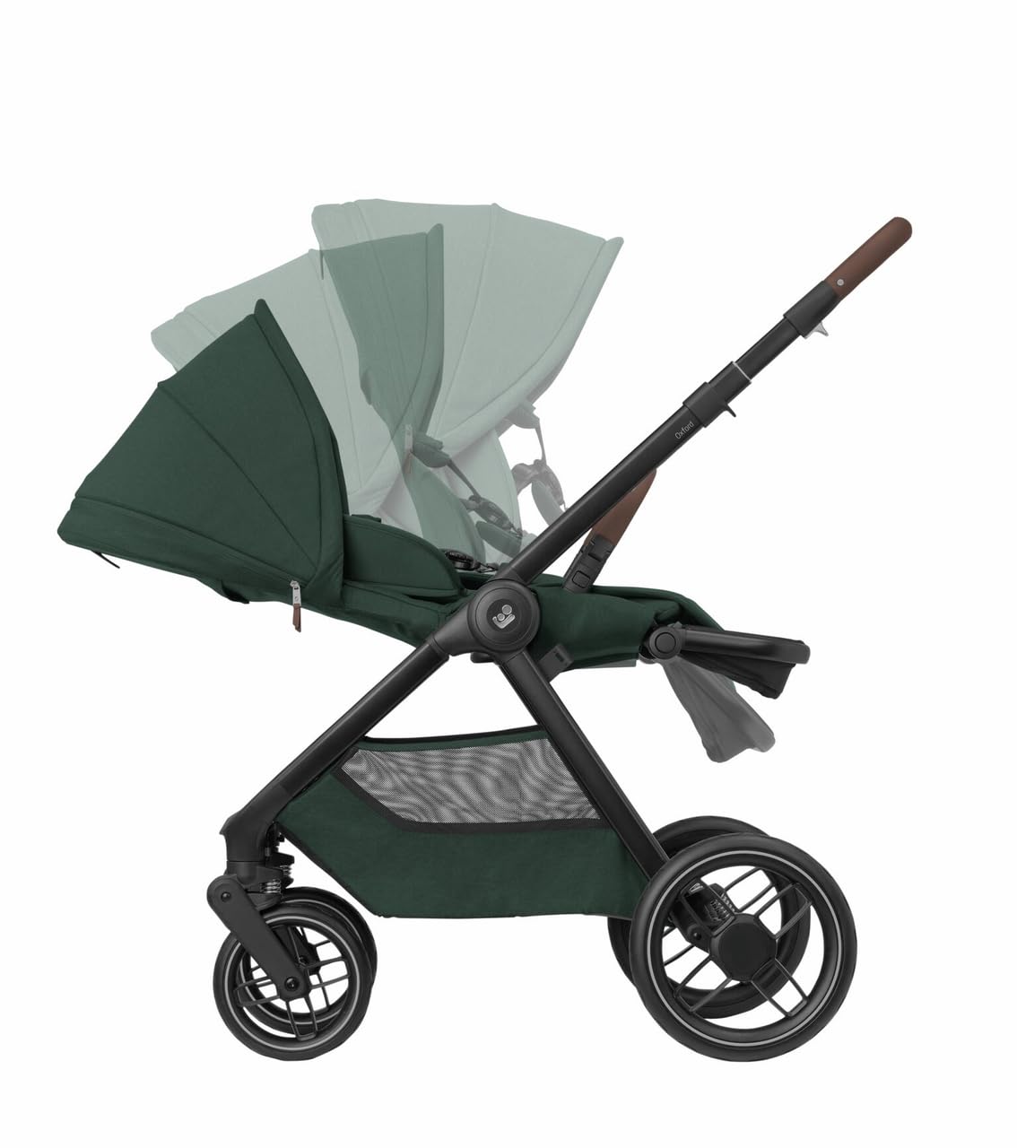 Maxi-Cosi Oxford Plus 2-in-1 Baby Kinderwagen mit Babywanne, 0-22 kg, kompakt zusammenklappbar, Twillic Green