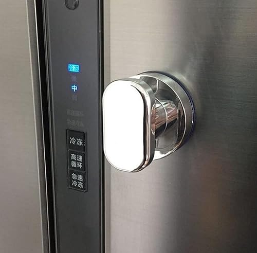 Miniatura 2 de WANLIAN - Potente manija de puerta de espejo de cristal con ventosa, pasamanos de pared con ventosa para refrigerador, cajón de nevera, manija de