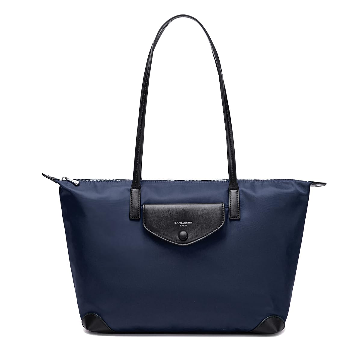 David Jones - Borsa Tote Nylon Impermeabile Donna - Shopper Bag Pieghevoli - Borsa a Spalla Tracolla Shopping - Borsa a Mano Capiente Elegante - Borsetta Grande Capacità Moda Viaggio Quotidiana - Blu