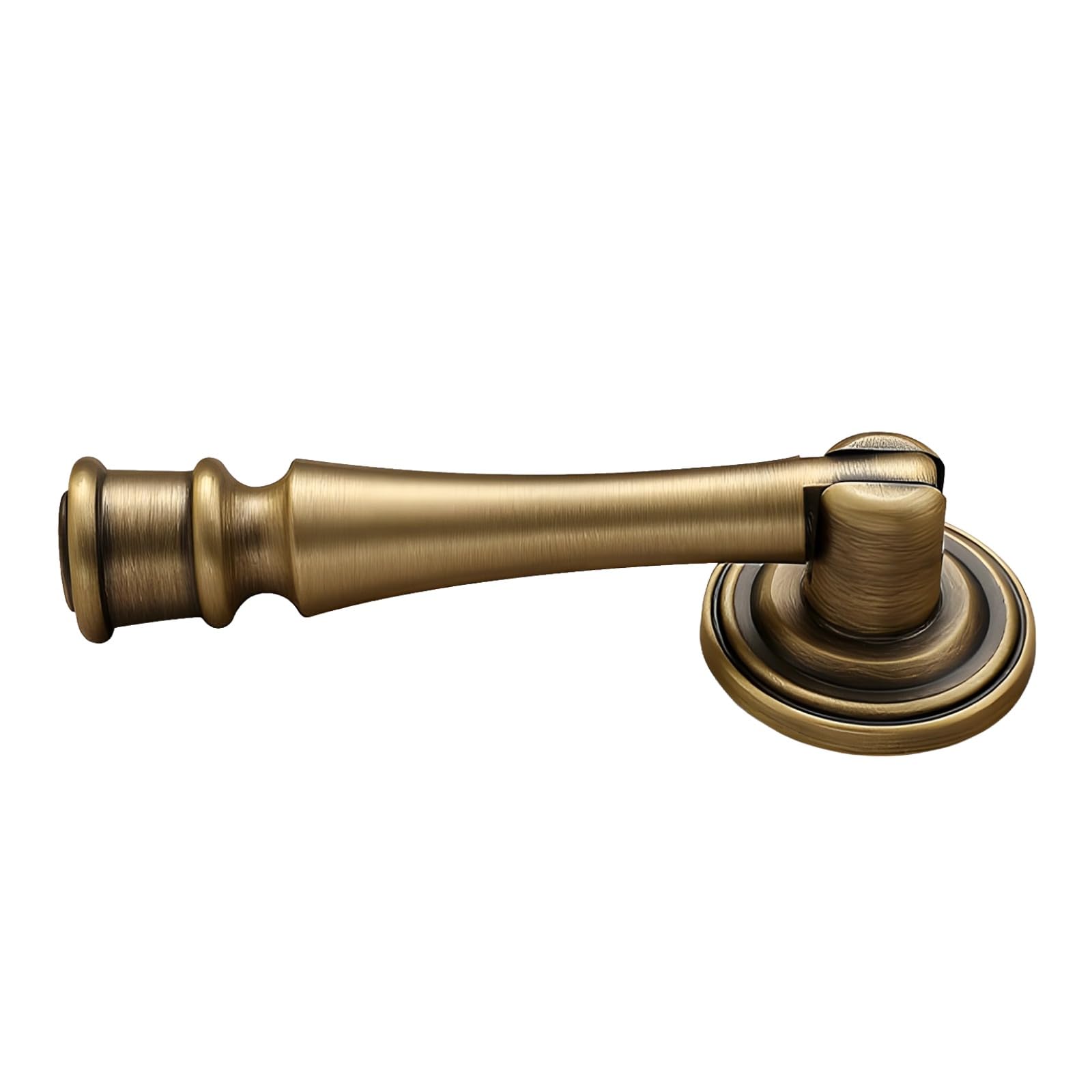 Packool Vintage Cabinet Handle, Single Hole Drawer Hardware for Door, Cupboard, French Antique Bronze Dresser Pull, 2.8 in / 7 cm Brass Cabinet Knob, Retro Cabinet Pull