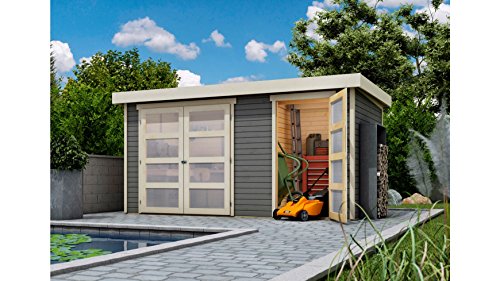 WoodFeeling - Casetta da giardino, 19 mm, colore