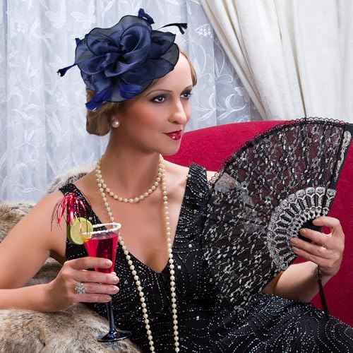 Set de 8 Sombreros Fascinator para Mujer Multicolor miniatura 5