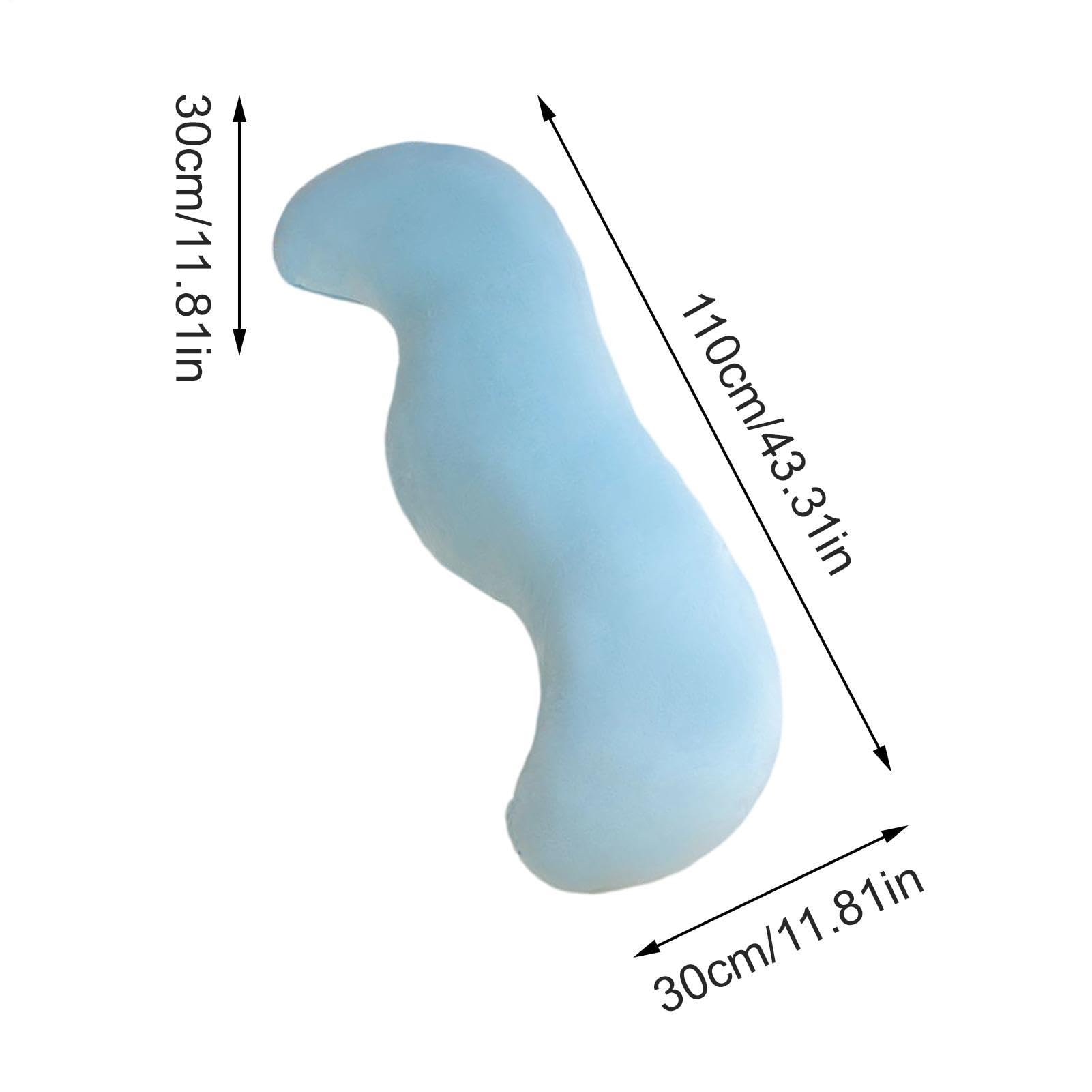Générique Körperkissen für Erwachsene, ergonomische Form, bequem – langes Körperkissen für Bett, für Zuhause, Reisen, Hotel, Schlafzimmer, Innenbereich, Wohnheim, Schwangerschaft