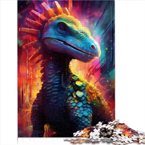 Puzzles Gallimimus Dinosaur Puzzles para Adultos, Rompecabezas de Madera de 1000 Piezas para niños y niñas, tamaño de Rompecabezas Educativo (50x75cm)