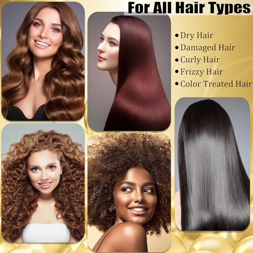 Cmwgkbc Collagen Hair Mask & Keratin Hair Mask For Damaged Hair,Keratin Hair Treatment,Repair Deep Conditioner For Dry Hair,Vitamin E Natural Hydrating Hair Mask With Argan Oil All Hair Type,Stocking Stuffers thumb #5