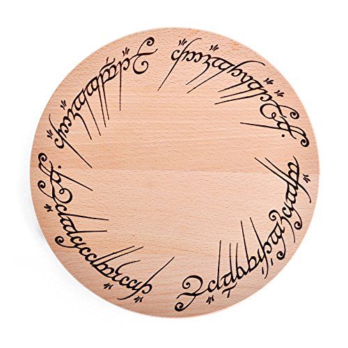 Planche à découper l'Anneau unique du Seigneur des Anneaux en bois de hêtre - 4