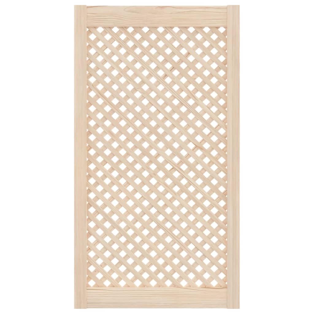 Genérico Puertas de Armario Entramado 2 uds Madera Pino 49,5x99 cm,Bricolaje,Accesorios de Bricolaje,Ferretería para armarios,Puertas de armarios,Marrón,4.07 kg,372797