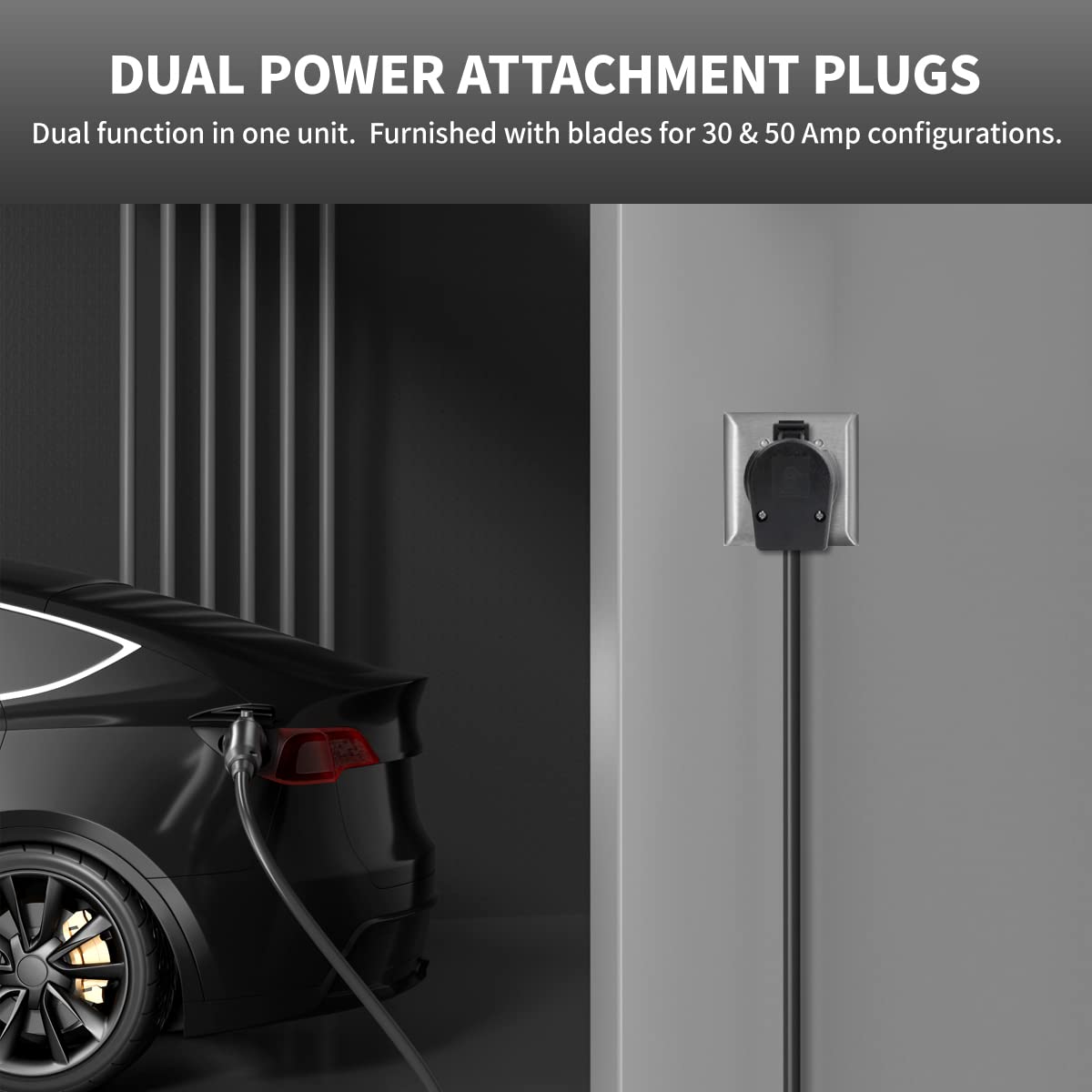 BlueStars NEMA 14-30P & 14-50P Interchangeable Angle Plug - 30A/50A 125/250V, 3 Pole 4 Wire, UL Listed, For Ranges, Dryers, EV Chargers - View #12