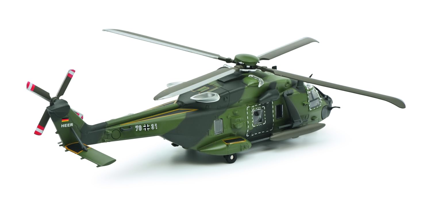 Schuco 1:87 Airbus NH 90 BW Camo - Hochwertiges Diecast Modell im Maßstab 1:87, Modellauto, 1:87, Militär, Sammlermodell, Diorama