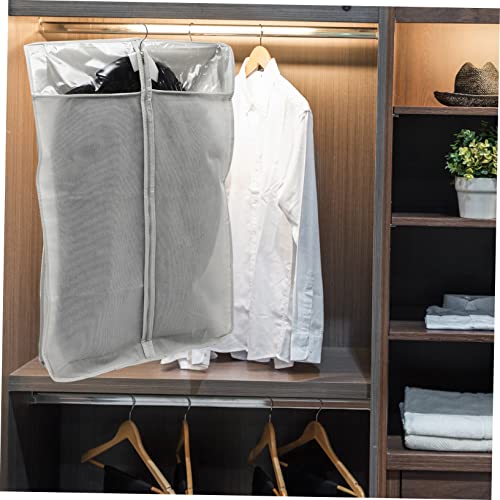 3Pcs Clear Garment Bags Hanging Clothes Cover with Window and Moisture Wardrobe for Sweaters Shirts and Travel Storage4