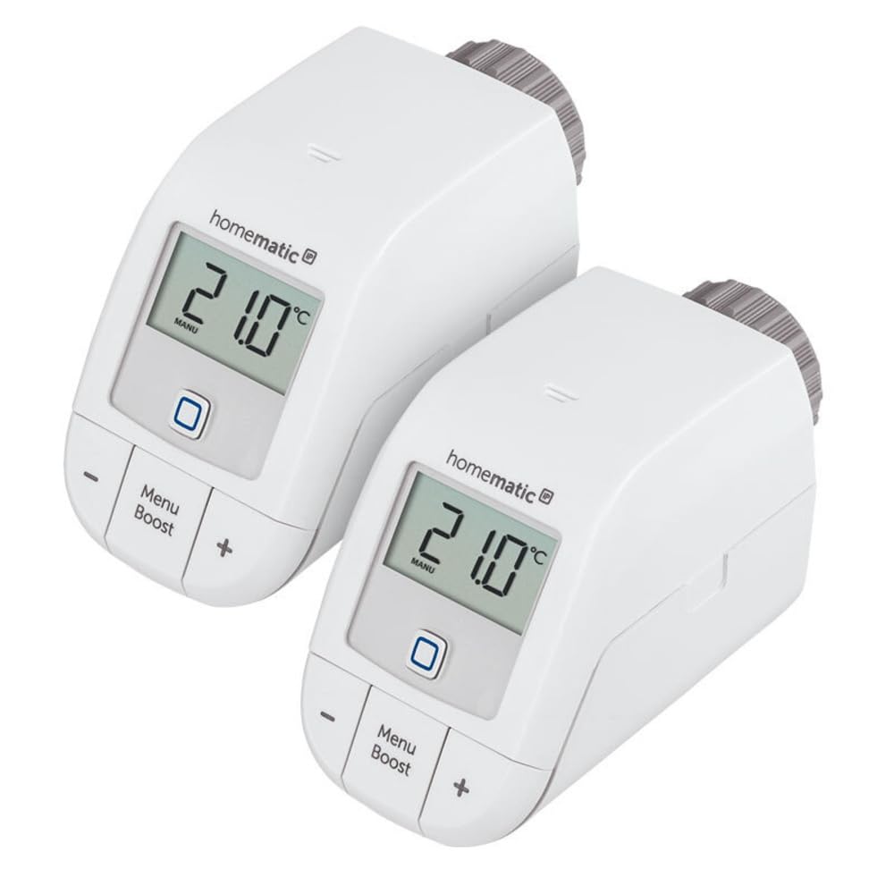 Homematic IP Smart Home Set Raumklima mit Access Point 2, 2 Heizkörperthermostate