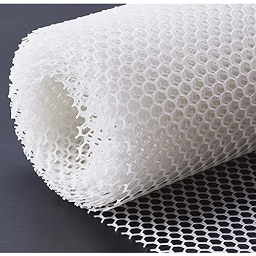 Chicken Wire Fence Mesh,White Plastic Fencing for Gardening Plants Pets