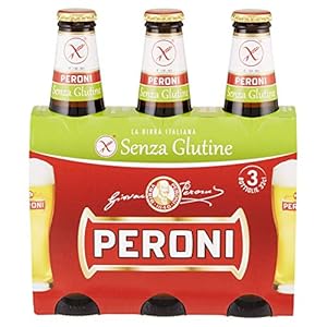 3 Flaschen – PERONI Senza Glutine | *glutenfrei* | Lagerbier | 0,33 Liter; 4,7% Vol. | Einwegflasche